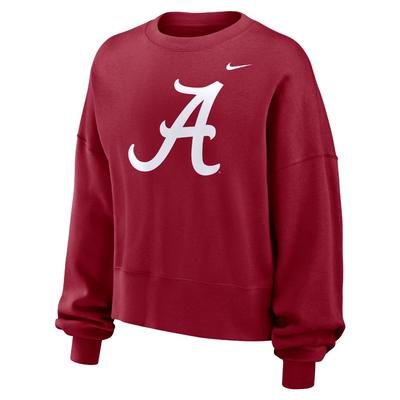 Alabama Nike Women's Essential Fleece Crew