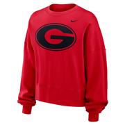  Georgia Nike Women's Essential Fleece Crew