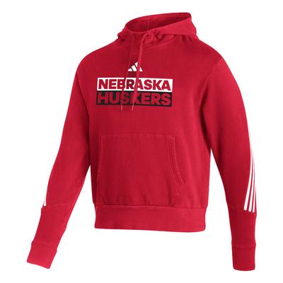 Nebraska Adidas Men's Block Hoodie