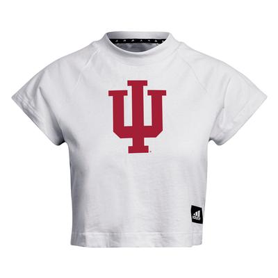 Indiana Adidas Women's Sideline Crop Tee