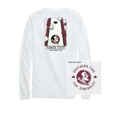 Florida State Southern Tide Cornhole Board Long Sleeve Tee