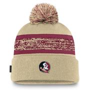  Florida State Nike Sideline Peak Standard Cuff Pom Beanie