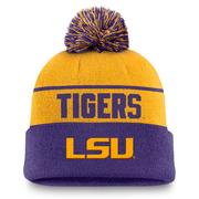  Lsu Nike Local Peak Pom Beanie