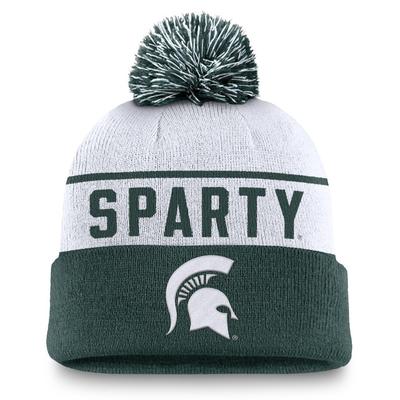 Michigan State Nike Local Peak Pom Beanie