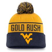  West Virginia Nike Local Peak Pom Beanie