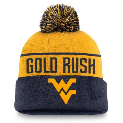 West Virginia Nike Local Peak Pom Beanie