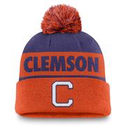  Clemson Nike Primetime Peak Pom Beanie