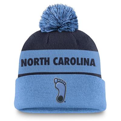 UNC Jordan Brand Primetime Peak Pom Beanie