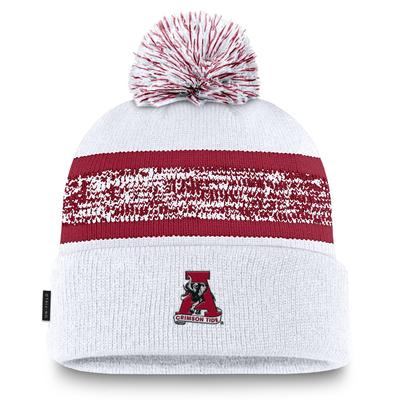 Alabama Nike Sideline Peak Standard Cuff Pom Beanie