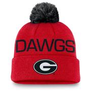  Georgia Nike Peak Standard Cuff Pom Beanie