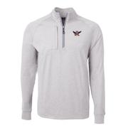  Auburn Cutter & Buck Vault Eagle A Adapt Eco Knit Heather 1/4 Zip Pullover