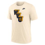  West Virginia Nike Legacy Primary Logo Triblend Tee