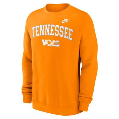 Tennessee Nike Embroidered Arch Vault Fleece Crew BRIGHT_CERAMIC