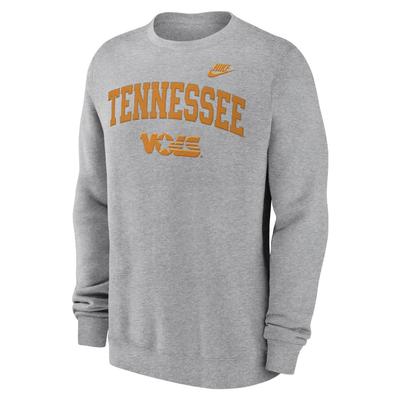 Tennessee Nike Embroidered Arch Vault Fleece Crew