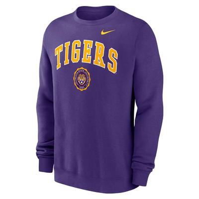 LSU Nike Men's Fleece Crew