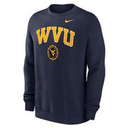  West Virginia Nike Arch Seal Fleece Crew