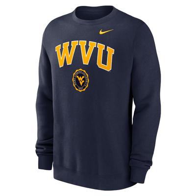 West Virginia Nike Men's Fleece Crew