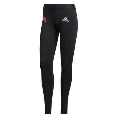 Nebraska Adidas Women's Alphaskin Leggings