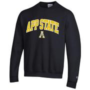  App State Champion Applique Arch Over Logo Crew