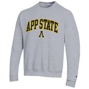  App State Champion Applique Arch Over Logo Crew