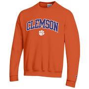  Clemson Champion Applique Arch Over Logo Crew