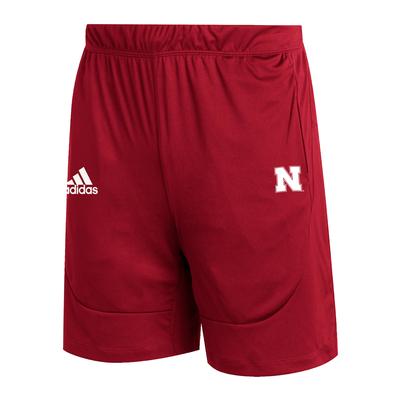 Nebraska Adidas Men's Sideline Knit Shorts