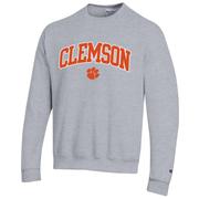  Clemson Champion Applique Arch Over Logo Crew