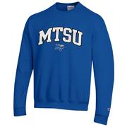  Mtsu Champion Applique Arch Over Logo Crew