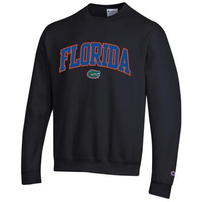 Florida Champion Applique Arch Over Logo Crew BLACK