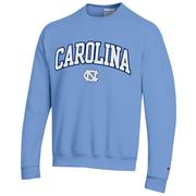  Unc Champion Applique Arch Over Logo Crew