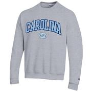  Unc Champion Applique Arch Over Logo Crew