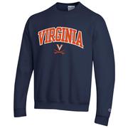  Virginia Champion Applique Arch Over Logo Crew