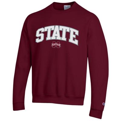 Mississippi State Champion Applique Arch Over Logo Crew