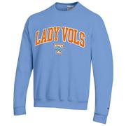  Tennessee Lady Vols Champion Applique Arch Over Logo Crew