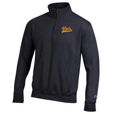 Tennessee Champion Embroidered 1/4 Zip Pullover BLACK