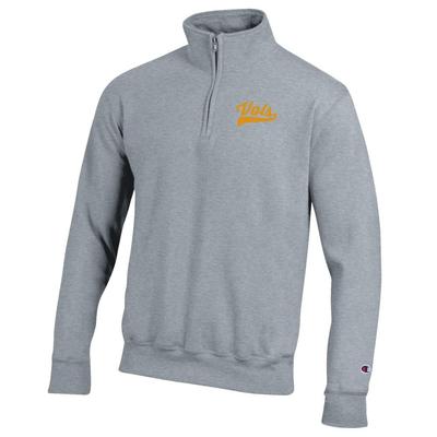 Tennessee Champion Embroidered 1/4 Zip Pullover HTHR_GREY