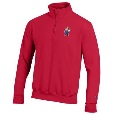 Nebraska Champion Embroidered 1/4 Zip Pullover SCARLET