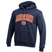  Auburn Champion Applique Arch Over Logo Hoodie