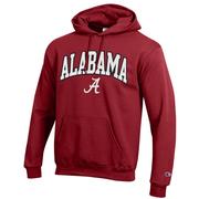  Alabama Champion Applique Arch Over Logo Hoodie