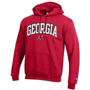  Georgia Champion Applique Arch Over Logo Hoodie