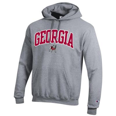 Georgia Champion Applique Arch Over Logo Hoodie