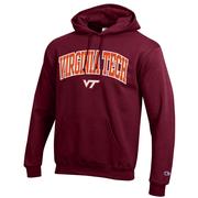  Virginia Tech Champion Applique Arch Over Logo Hoodie