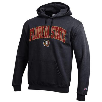 Florida State Champion Applique Arch Over Logo Hoodie BLACK