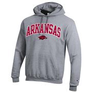  Arkansas Champion Applique Arch Over Logo Hoodie