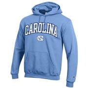  Unc Champion Applique Arch Over Logo Hoodie