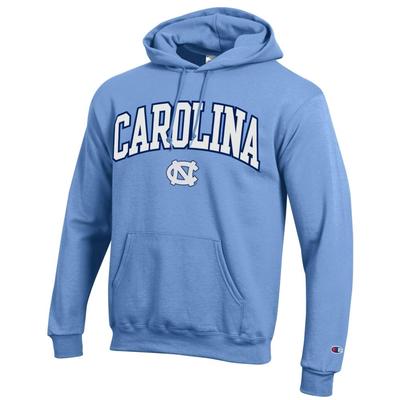 UNC Champion Applique Arch Over Logo Hoodie