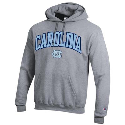 UNC Champion Applique Arch Over Logo Hoodie