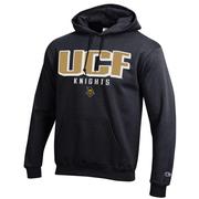  Ucf Champion Applique Arch Over Logo Hoodie