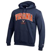  Virginia Champion Applique Arch Over Logo Hoodie