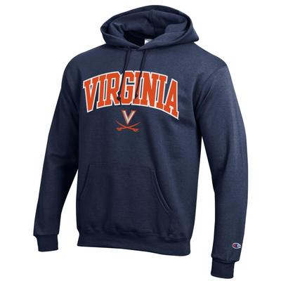 Virginia Champion Applique Arch Over Logo Hoodie